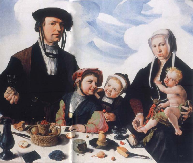 Maerten van heemskerck Art collections national the Haarlemer patrician Pieter Jan Foppeszoon with its family oil painting image